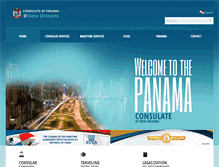 Tablet Screenshot of consulateofpanama.com